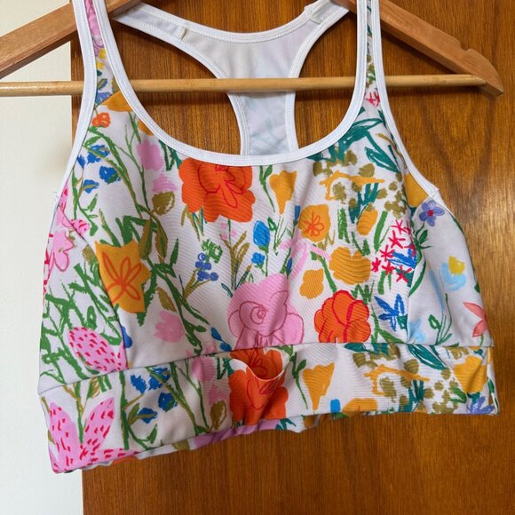 Ostroy Wildflower Print sports bra size XL EUC - Picture 1 of 1